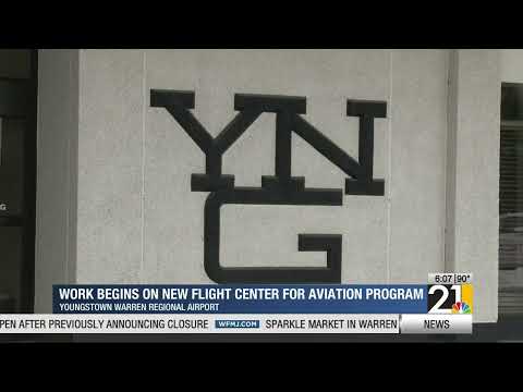 YouTube video thumbnail: YSU and Airport to Host Open House as Work Begins on Flight Center