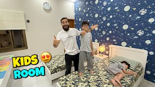 Bachon ka room ready hogaya Alhamdulillah 😍 Ab dono apne room mein soyengy 😴