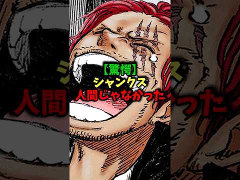 【驚愕】シャンクス人間じゃなかった#ワンピース #ワンピース最新話 #onepiece