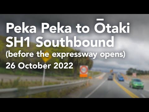 Southbound SH1 Peka Peka to Ōtaki (Expressway still under construction)