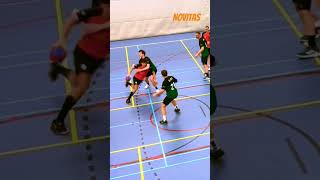 Head First! 🤾 Spectacular Diving Handball Goal #handball #shorts
