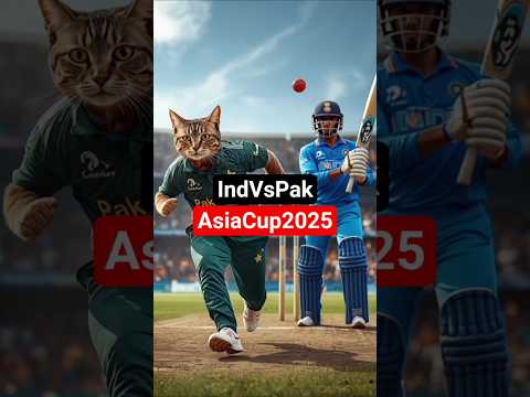 Ind vs pak asia cup final 🤪 #cat #animals #cricket