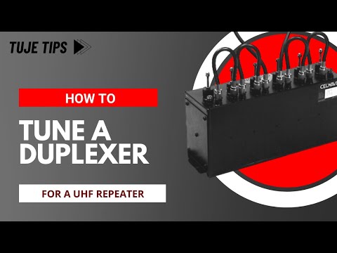 How to Tune a UHF Duplexer for Ham Radio and GMRS