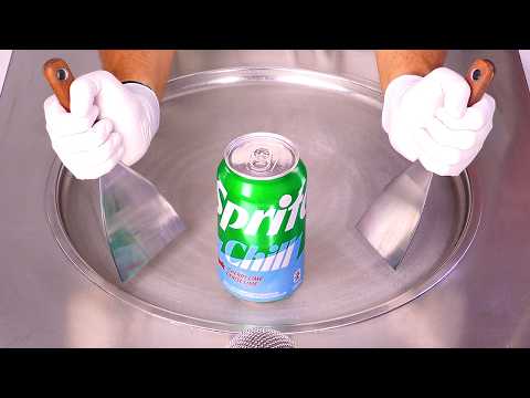 How to make the Coolest Sprite Chill Ice Cream Rolls Ever! (ASMR)