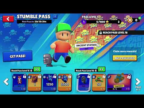 New Stumble Pass June Stumble Guys 🎁 Plunder Party Stumble Pass‼️