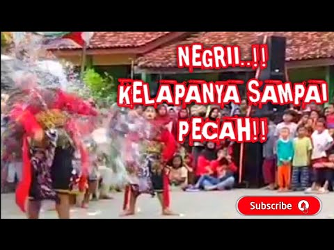 ATRAKSI KUDA LUMPING, KELAPANYA SAMPAI PECAH BERSERAKAN !!!