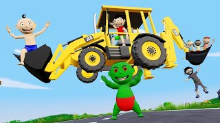 Jcb Wala Cartoon | Gadi Wala Cartoon | Pagal Beta | Desi Comedy Video | Cartoon Comedy