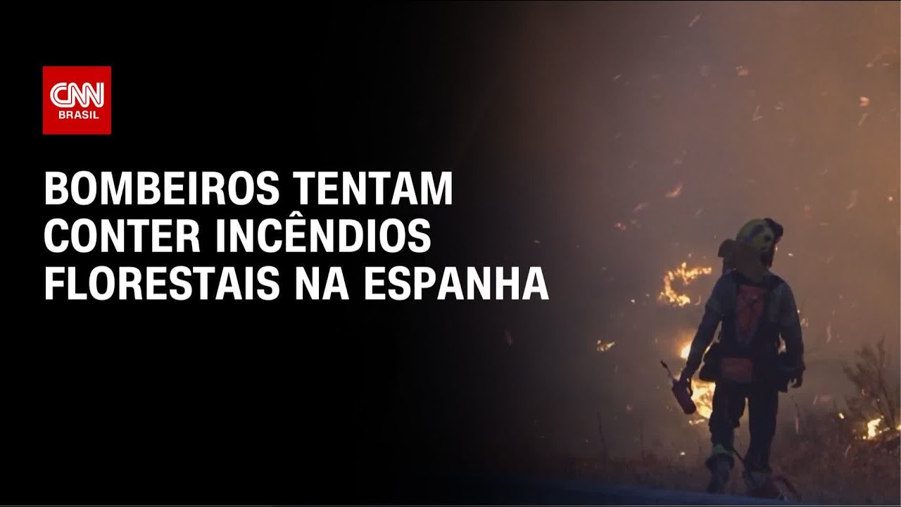 Onda forte de calor causa incêndios florestais na Espanha | CNN NOVO DIA