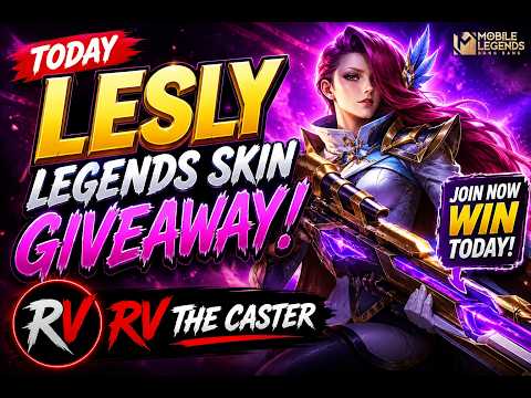 Lesly Legend Skin Giveaway  #mobalegends5v5 #moba5v5 #mlbblive