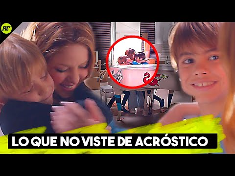 Esto fue lo que NO Viste de Acr贸stico, La Canci贸n de Shakira y sus hij0s que Puso a Llorar a Todos.