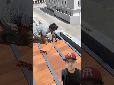 Construcción de techos con ladrillo 🧱 #construccion #remodelación #techos