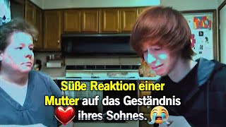 Süße Reaktion einer Mutter auf das Geständnis ihres Sohnes. ❤️😭