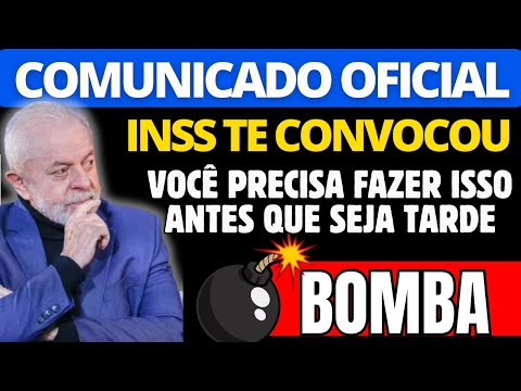 COMUNICADO URGENTE INSS PARA APOSENTADOS QUE TEM CPF COM FINAL 1,4,3,7,5,8,9,0