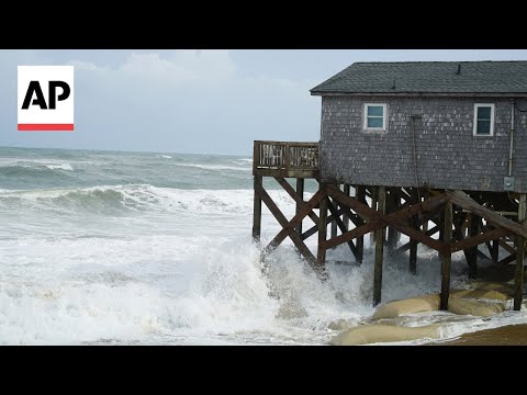 YouTube video thumbnail: Hurricane Erin Moves Away From East Coast After Flooding in North Carolina