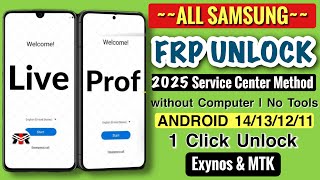 All Samsung FRP Bypass 2025(100% Work) Android 13 /14 /15 Latest Trick💯% Frp Unlock Without Pc 2025