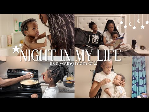 REALISTIC NIGHT IN MY LIFE AS A YOUNG MOM | our routine + baby's first steps + grocery haul & more!