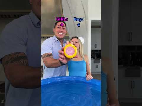 BOY or GIRL? Rubber Duck Reveal! 🦆💙💕 #shorts #couples