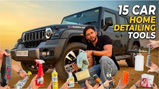 15 Tools for Professional Level CAR DETAILING at home | Mechanical Jugadu