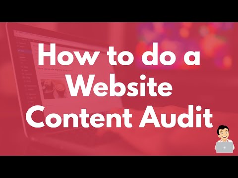 Auditing the content on your website