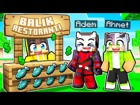 Ejderha Adasında BALIK RESTORANTI Açtım! 🐟 | Minecraft