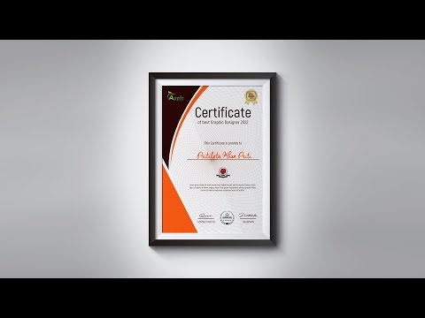 Creative Certificate Template Design - Photoshop CC...