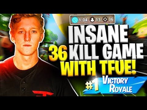 36 Kill duo squad game with Tfue! 20 Bombs for days!