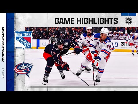 Rangers @ Blue Jackets 11/13/21 | NHL Highlights
