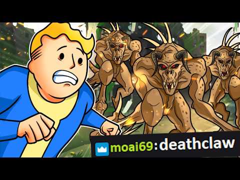 Fallout 4, but if chat spells "death" 10 deathclaws spawn...