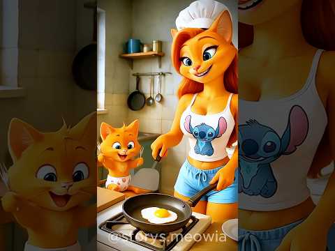 😱😭 They laughed at the kitten for only having eggs to eat 🥵🐾 #cats #shorts #short #ai #story #meow