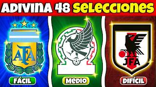Adivina La SELECCIÓN Del MUNDIAL 2026🌎🏆Por El ESCUDO🙂⚽48 Selecciones🏆❤️😀Mr Quiz Trivia🤓