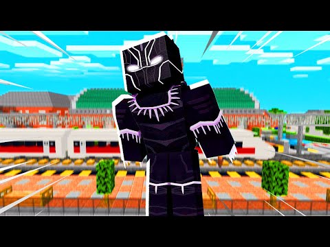 COMO SERIA SE O PANTERA NEGRA JOGASSE MINECRAFT POR 24 HORAS