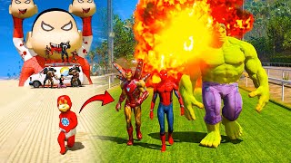 Hulk Brothers in Action Saving Little Hulks from Abomination's Forces! #gta5