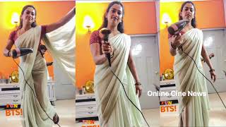 நந்தினி MM Shooting spot FUN Video 🎊 🤩 மூன்று முடிச்சு சீரியல் moondru mudichu serial in tamil