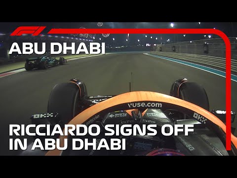 Danny Ric Says 'Thank You!" | 2022 Abu Dhabi Grand Prix