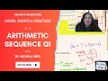 Exploring Arithmetic Sequences with Dr. Ihrig