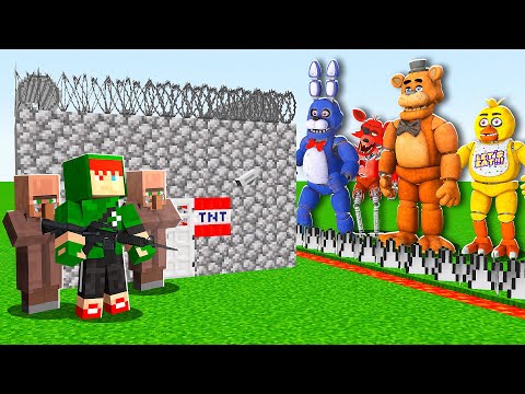 SOBREVIVENDO AO APOCALIPSE DE 10000 ANIMATRONICS NO MINECRAFT!! (FIVE NIGHTS AT FREDDY'S)