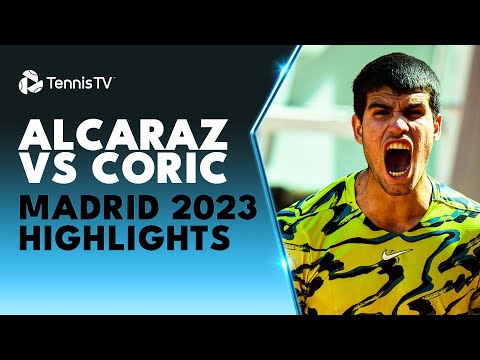 Carlos Alcaraz vs Borna Coric Semi-Final Highlights | Madrid 2023