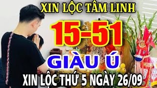 XIN SO TAM LINH | LỘC AN XIN SỐ TÂM LINH/ TRẢ LỄ LỘC LỚN HÔM NAY 26/09/2024 | XỔ SỐ TÂM LINH/ LỘC AN