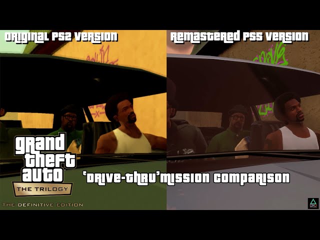 Grand Theft Auto: The Trilogy : The Definitive Edition (PS5) Drive-Thru Mission Comparison