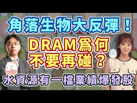 【自由女神邱沁宜-會員預告】角落生物大反彈！DRAM為何不要再碰？水資源有一檔業績爆發股！集團股華新1+1大於2！Ft.莊正賢