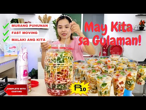 NEGOSYO IDEA : Sweet Gulaman | Madali ang KITA! with Tipid Tips atbp | Complete with Costing