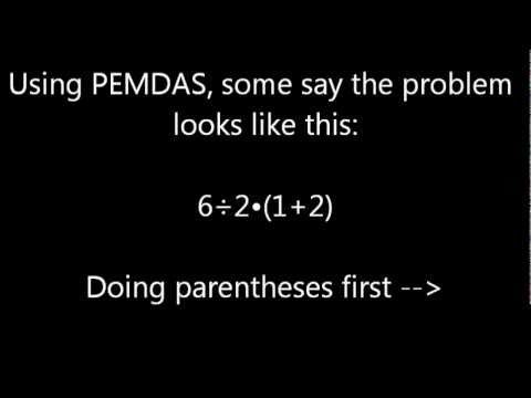 6÷2(1+2)=?  1 or 9?  What Is The Answer To This Math Problem?