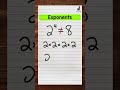 Understanding Exponents