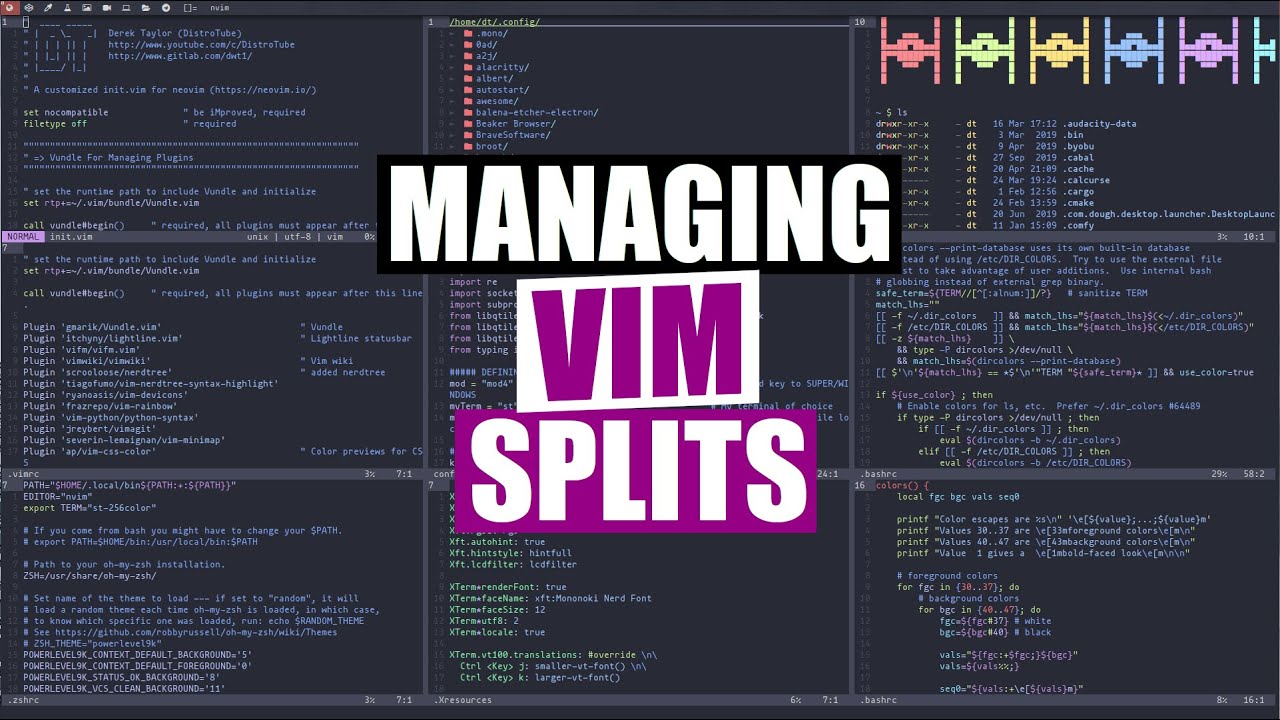 Managing Your Splits In Vim DistroTube