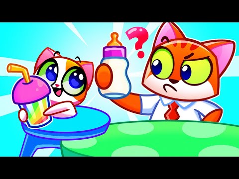 Bottle Milk Feeding Song 🍼 👶 Taking Care Of Baby 🐱 Purrfect Kids Songs And Nursery Rhymes 🎵