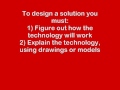 Technological Design Process Concepts