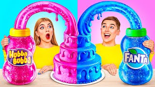 Rosa VS Azul Desafío de Decoración de Pasteles | Momentos Divertidos por Trend DO Challenge
