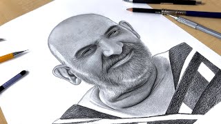 Drawing  Shree Neem Karoli Baba ji