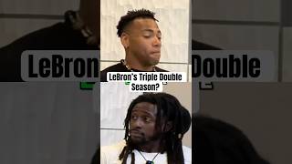 LEBRON’S TRIPLE-DOUBLE SEASON? WISDOM, STATS & GOAT MENTALITY! #shorts #nba