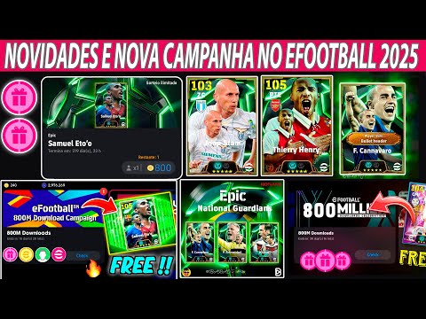 NOVIDADES ! Campanha 800 Milhões Download no eFootball 25?